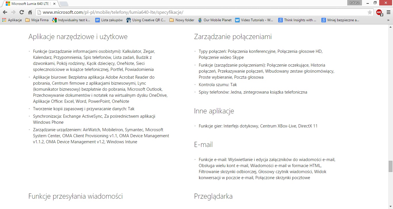 Lumia 640 – opinie, test, wrażenia. Część 2: Lumia 640 DS w małej firmie