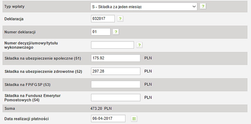 Składki ZUS marzec 2017 dla przedsiębiorców: 1 109,89 zł bez chorobowego